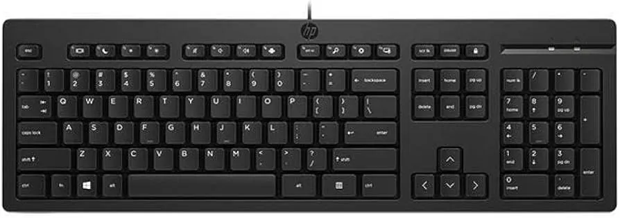 TECLADO HP 125 ALAMBRICO NEGRO, vista 2